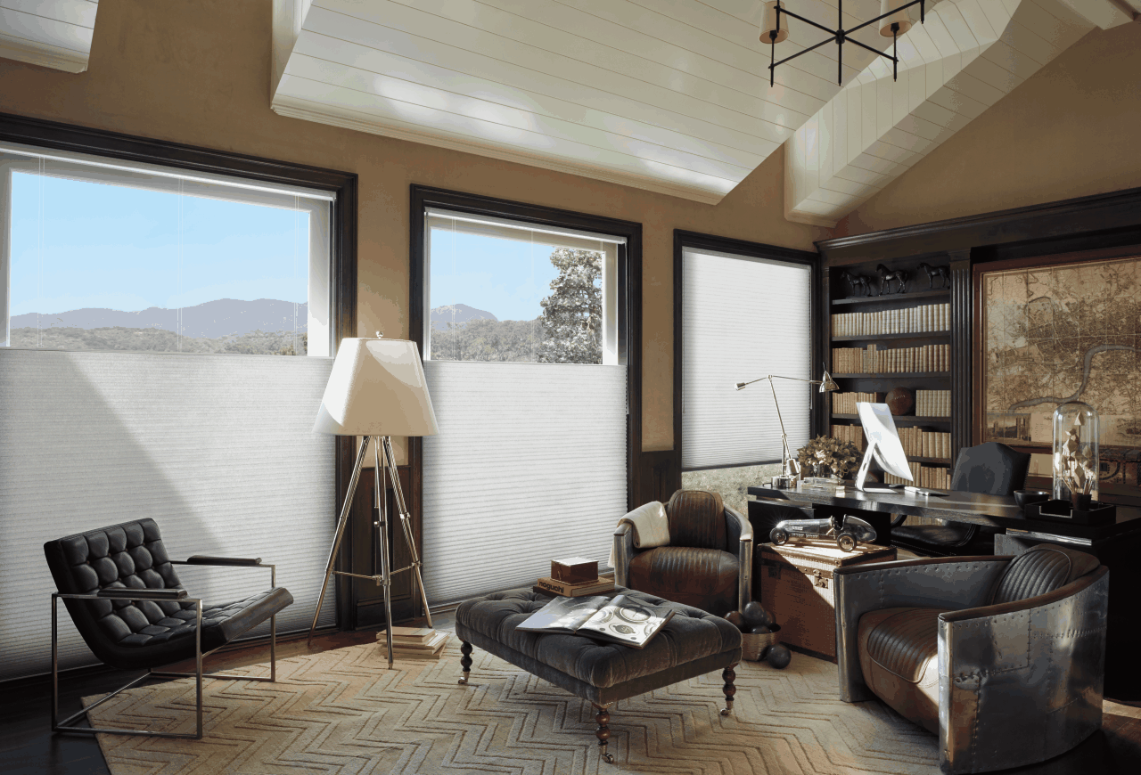 Duette® Cellular Shades installed window treatment
