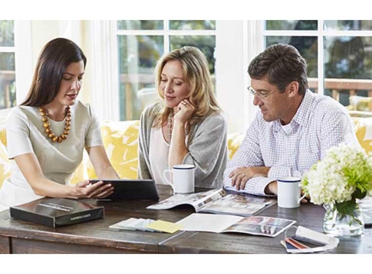 People sitting around a table in a discussion